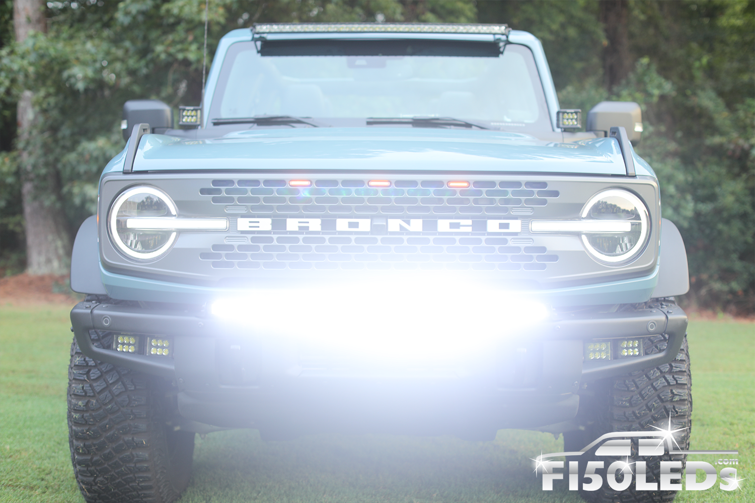 2021 - 2023 Ford Bronco180W Curved CREE XTE LED Bumper Bar