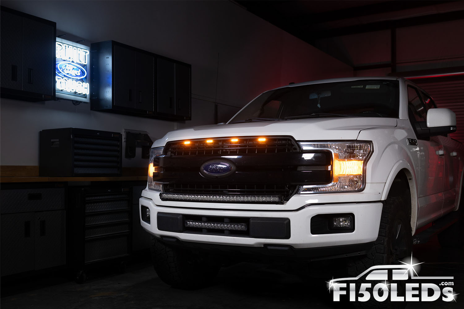 2015 - 2020 Raptor Style Extreme Amber LED grill Kit – F150LEDs.com