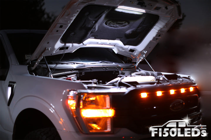 2024 F150 LED Automatic Engine Bay Hood Light Kit