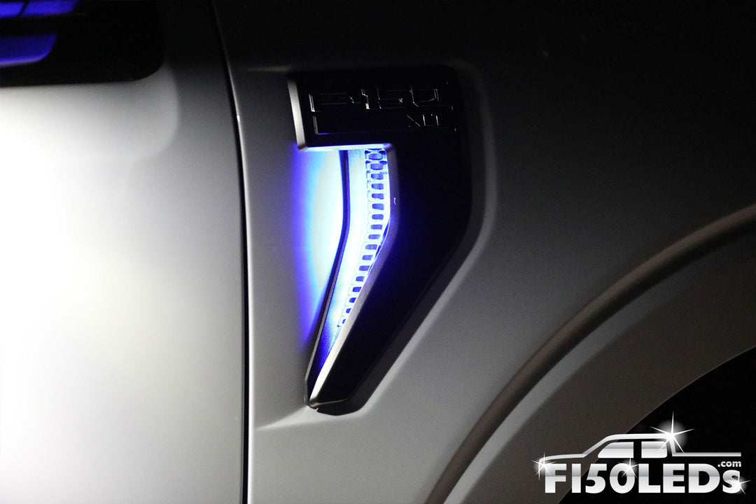 2021 F150 Exterior Side Vent LED Lighting