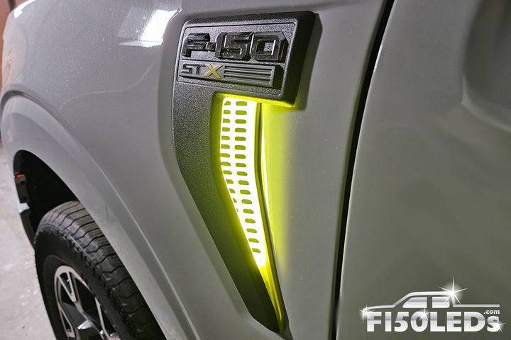 2021 - 2023 F150 Side Vent LED Lighting