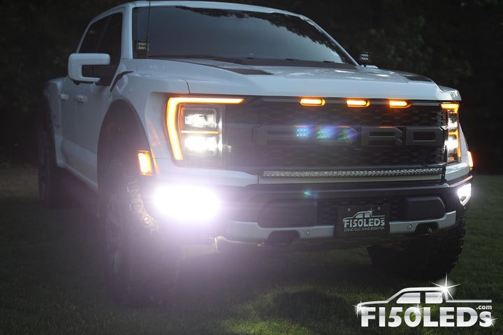 2021 - 2025 Ford F150 Raptor MKII Spartan Series Cree LED Tri-Fog Light Kit