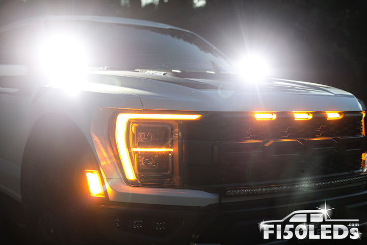 2021 - 2025 F150 Raptor CREE LED Hood Mounted MKII Spartan Kit