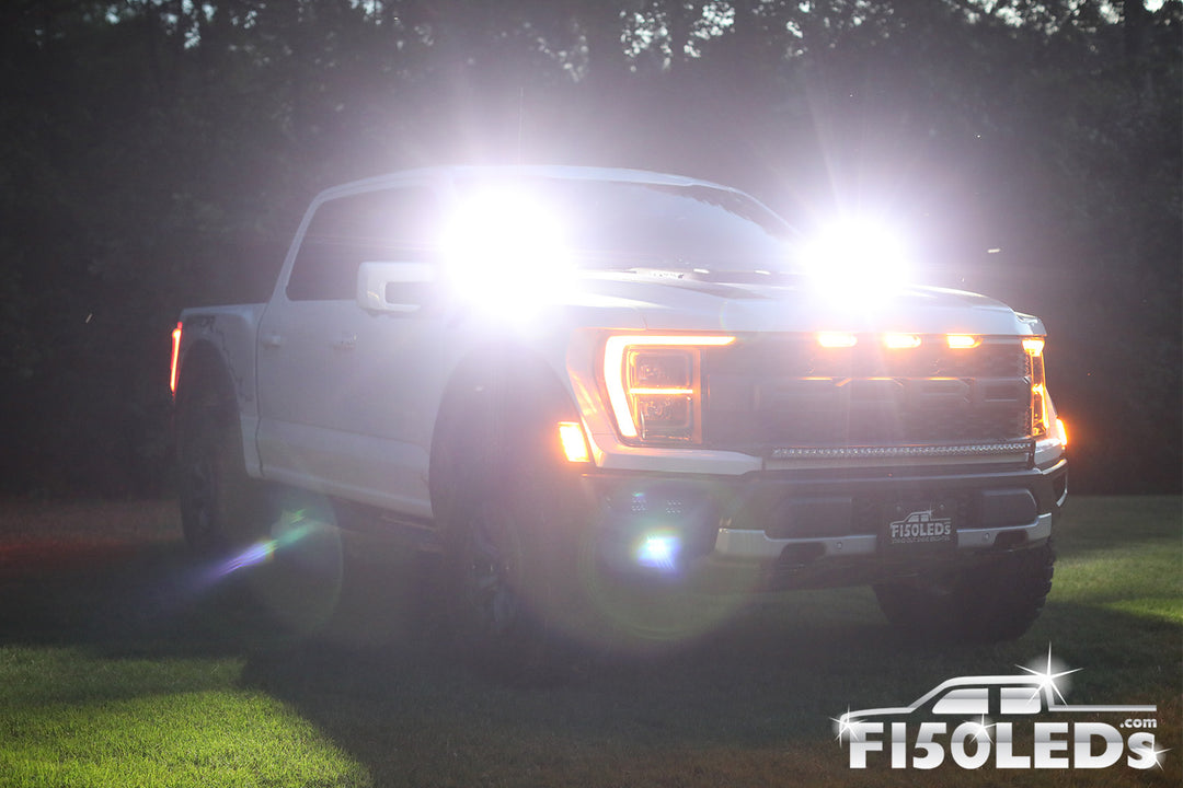 2021 - 2025 F150 Raptor CREE LED Hood Mounted MKII Spartan Kit