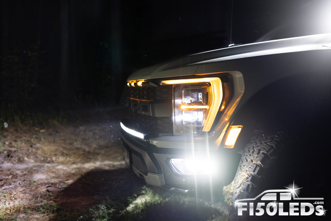 2021 - 2025 Ford F150 Raptor MKII Spartan Series Cree LED Tri-Fog Light Kit