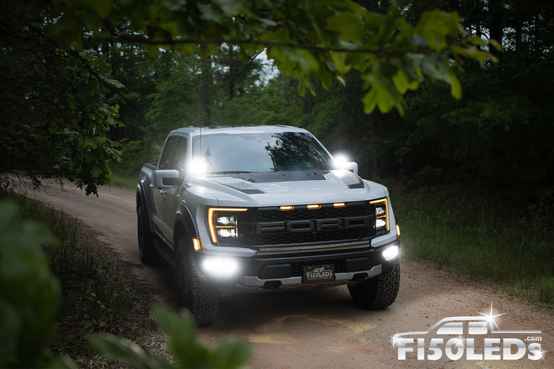 2021 - 2025 Ford F150 Raptor MKII Spartan Series Cree LED Tri-Fog Light Kit