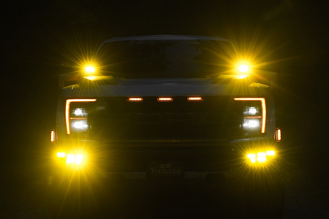 2021 - 2025 Ford F150 Raptor MKII Spartan Series Cree LED Tri-Fog Light Kit