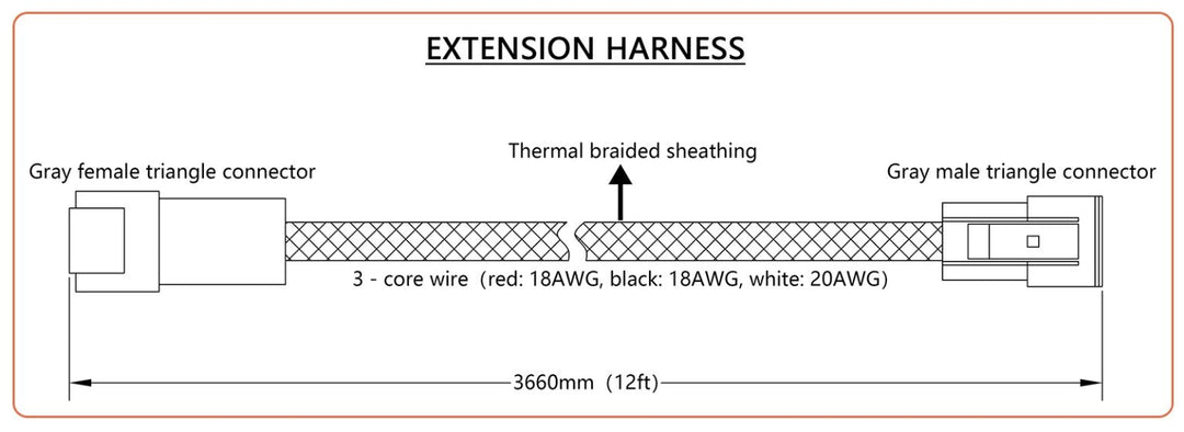 Change Hardwired Reverse Harness to Extended AUX/Switch Harness