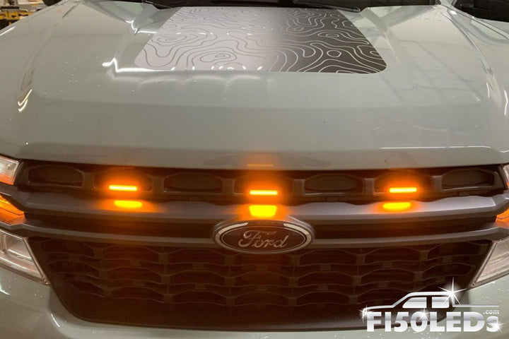 2022 - 2024 Ford Maverick Raptor Style Extreme Amber LED Grill Kit