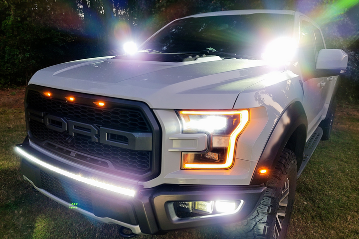 2017-2020 Ford Raptor CREE LED Hood Mounted MKII Spartan Kit