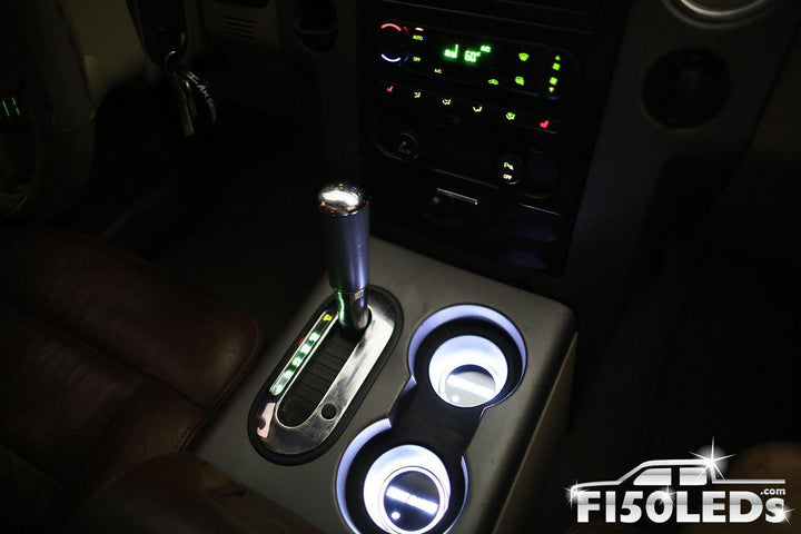 2004-08 F150 LED Cup Holder Coaster Kit-2004-08 F150 LEDS-F150LEDs.com