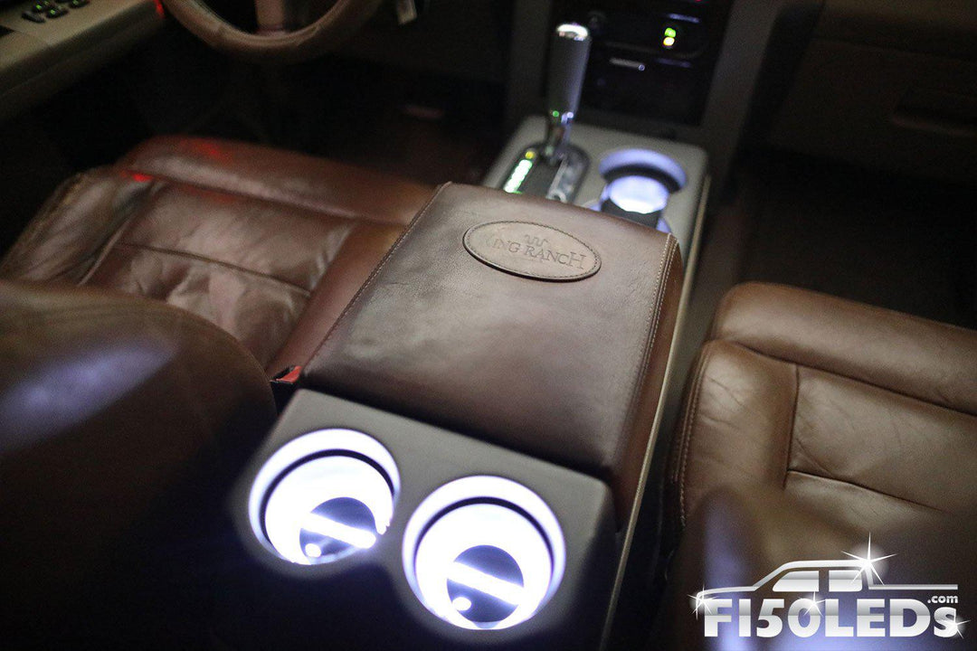 2004-08 F150 LED Cup Holder Coaster Kit-2004-08 F150 LEDS-F150LEDs.com