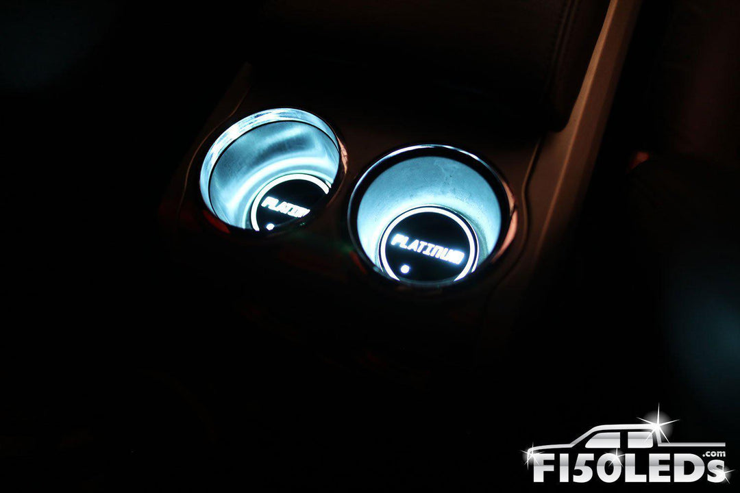 2009-14 F150 LED Cup Holder Coaster Kit-2009-14 F150 LEDS-F150LEDs.com