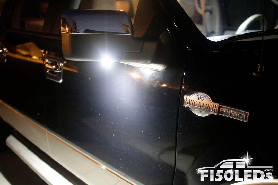 2010-14 F150 RAPTOR Puddle Lamp Mirror LEDs-2010-14 F150 RAPTOR LEDS-F150LEDs.com