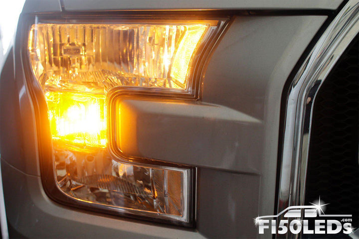 2015 - 2020 F150 CREE FRONT RUNNING & BLINKER LIGHTS-2015-18 F150 LEDS-F150LEDs.com