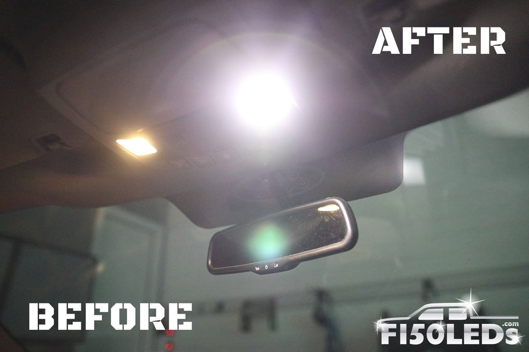 2017 - 2020 F150 Raptor Front Interior LED Map Lights-2017-18 F150 RAPTOR LEDS-F150LEDs.com