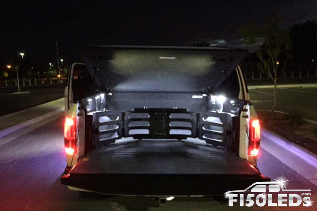 2017 - 2020 F150 RAPTOR Integrated Bed Cargo area premium LED lights-2017-18 F150 RAPTOR LEDS-F150LEDs.com