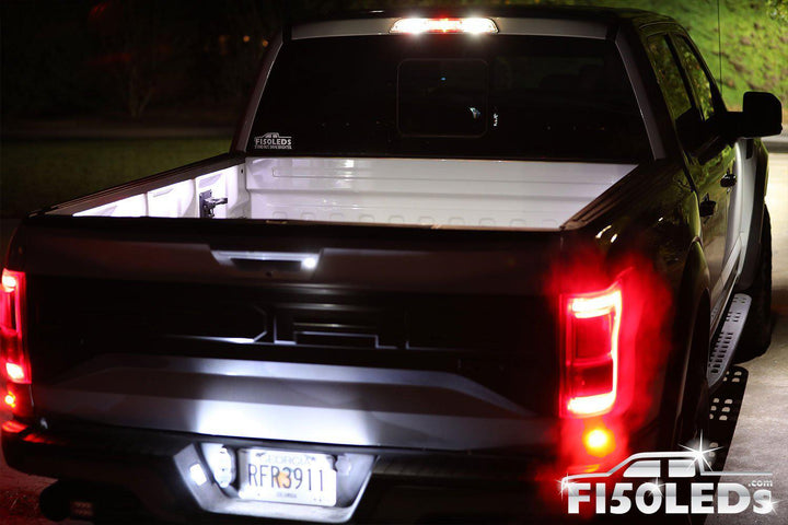 2017 - 2020 F150 RAPTOR Integrated Bed Cargo area premium LED lights-2017-18 F150 RAPTOR LEDS-F150LEDs.com