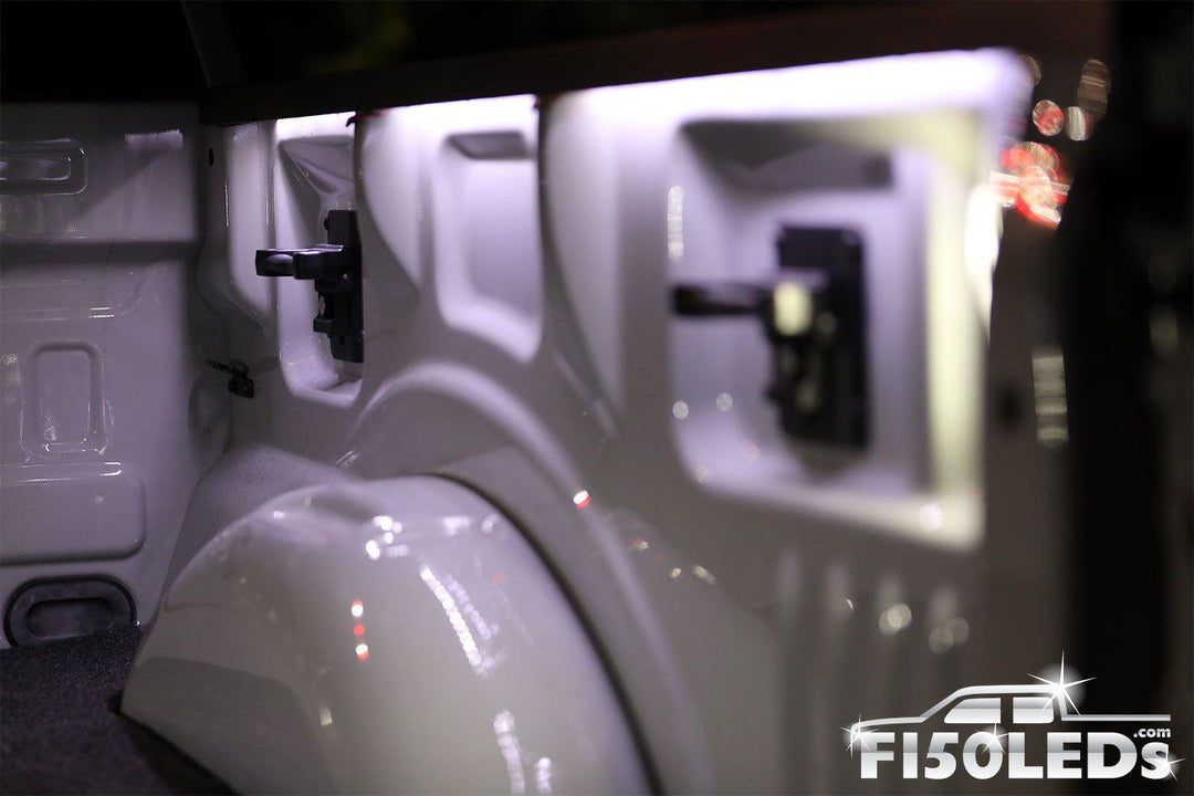 2017 - 2020 F150 RAPTOR Integrated Bed Cargo area premium LED lights-2017-18 F150 RAPTOR LEDS-F150LEDs.com