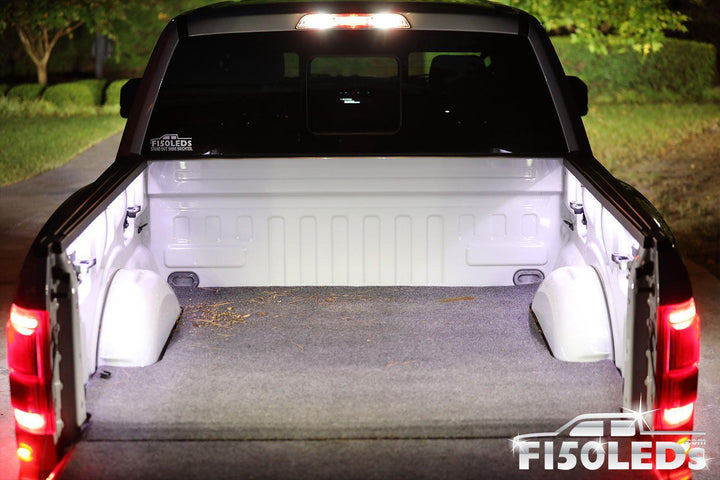 2017 - 2020 F150 RAPTOR Integrated Bed Cargo area premium LED lights-2017-18 F150 RAPTOR LEDS-F150LEDs.com