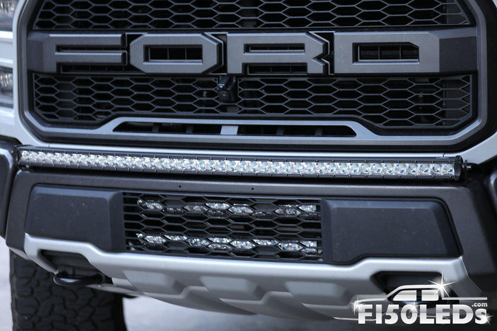 2017 - 2020 F150 Raptor PALADIN Curved CREE XTE LED Lower Intake Bar System-2017-18 F150 RAPTOR LEDS-F150LEDs.com