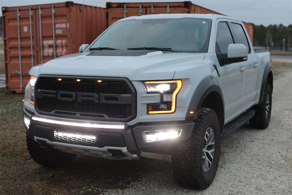 2017 - 2020 F150 Raptor PALADIN Curved CREE XTE LED Lower Intake Bar System-2017-18 F150 RAPTOR LEDS-F150LEDs.com