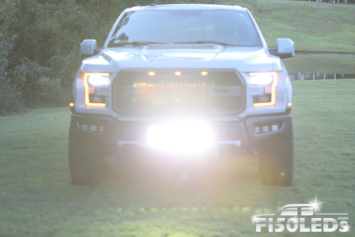 2017 - 2020 F150 Raptor PALADIN Curved CREE XTE LED Lower Intake Bar System-2017-18 F150 RAPTOR LEDS-F150LEDs.com