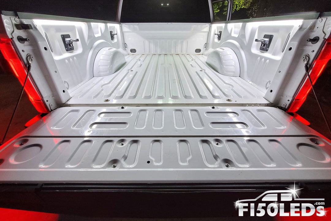 2017 - 2021 F250 Super Duty Integrated Bed Cargo area premium LED lights-F150LEDs.com