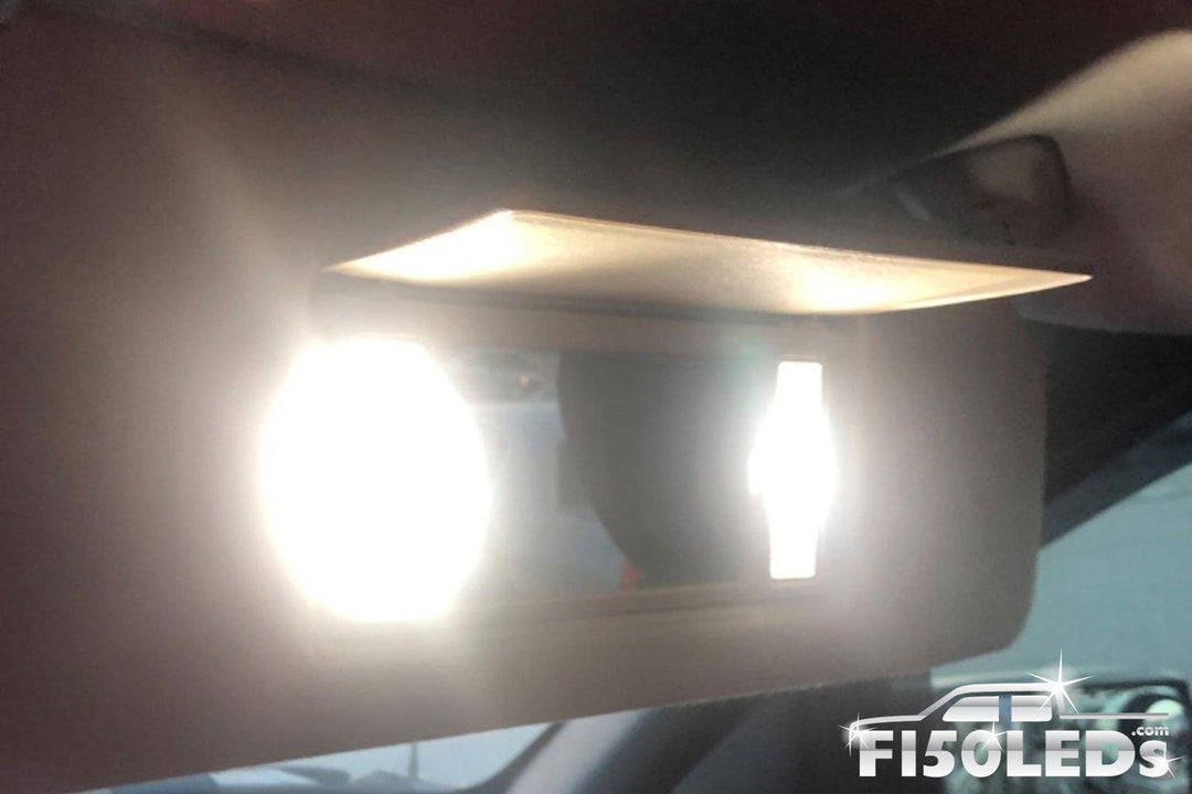 2017 RAPTOR F-150 Front Interior Vanity Mirror LED Light Kit-2017-18 F150 RAPTOR LEDS-F150LEDs.com