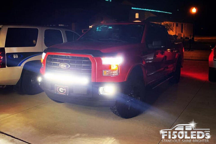 2018 - 2020 F150 PALADIN 180W Curved CREE XTE LED Bumper Bar-2015-18 F150 LEDS-F150LEDs.com