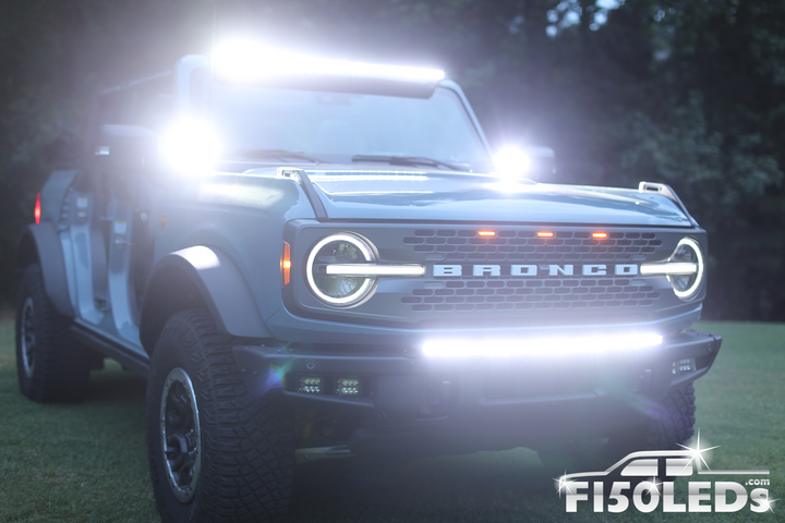 2021 - 2024 Ford Bronco CREE LED Hood Mounted MKII Spartan Kit