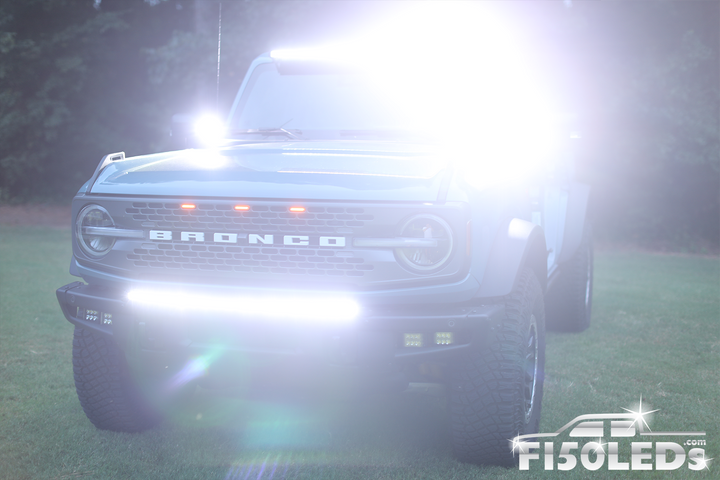 2021 - 2024 Ford Bronco PALADIN 180W Curved CREE XTE LED Bumper Bar