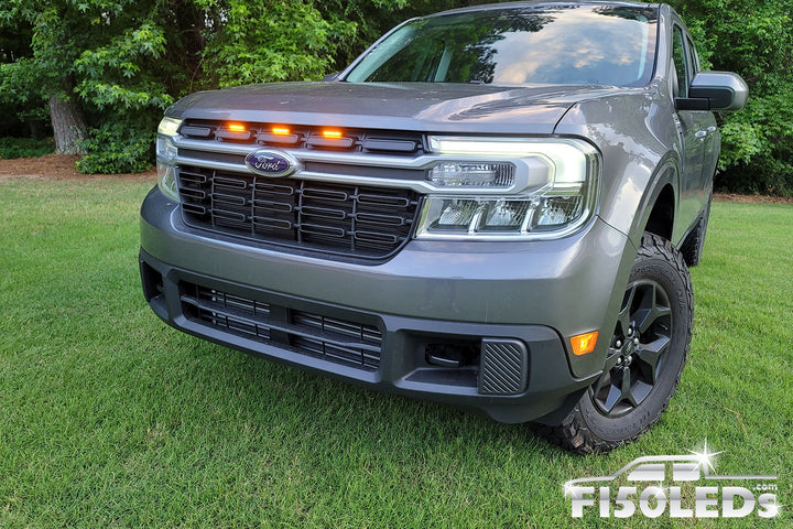 2022 - 2024 Ford Maverick Raptor Style Extreme Amber LED Grill Kit