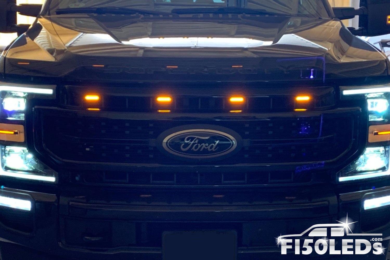 2015 - 2020 Raptor Style Extreme Amber LED grill Kit – F150LEDs.com