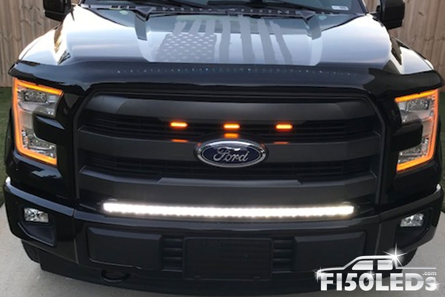 2015 - 2020 Raptor Style Extreme Amber LED grill Kit – F150LEDs.com